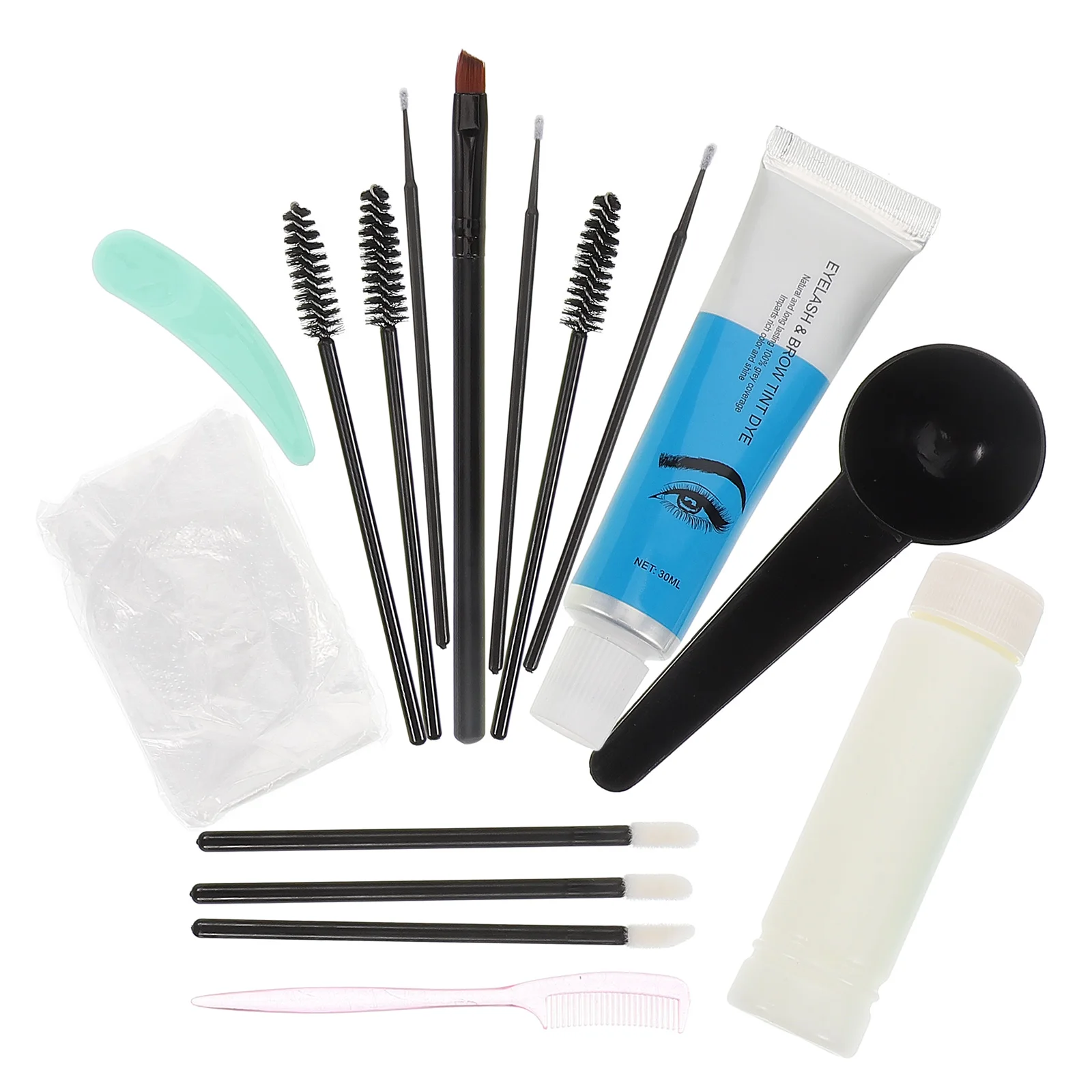 

1 set Eyebrow Tint Kit Coloring Cream Soap Brush Long Lasting Waterproof Brow Gel Dark Brown Black Makeup DIY Tools