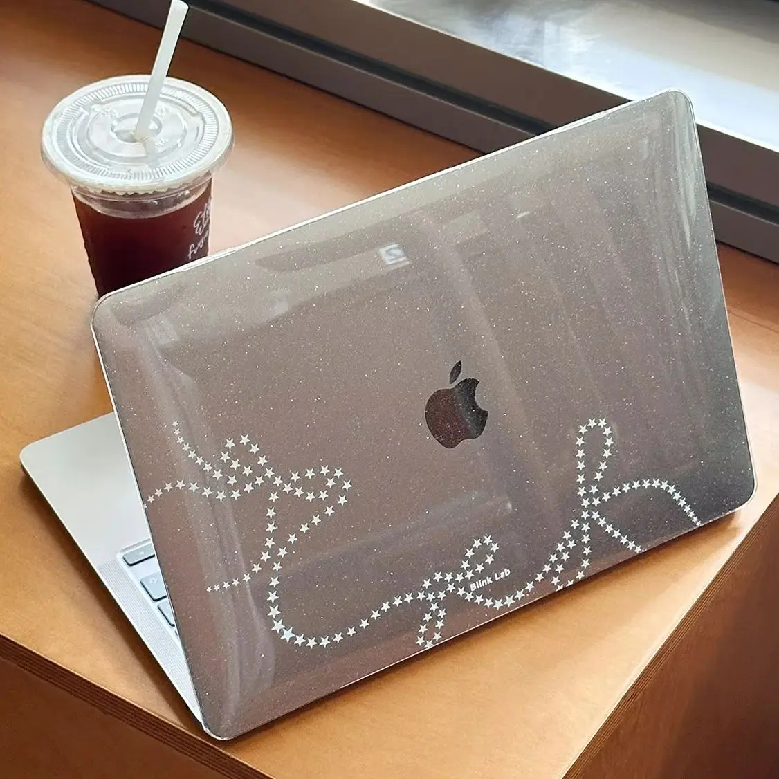 Stars Bow Y2K Shining Laptop Case For Macbook Air 13.6 M4 NEO 15 M3 Hard Glitter Cover For Mac Book Pro 13 M1 M2 14 M4 M5 16