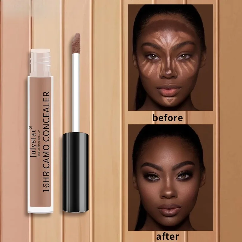 Flüssiger Concealer, wasserfest und schweißbeständig und kann schwarze Augenringe, Akneflecken abdecken und das Make-up aufhellen für eine lange Zeit