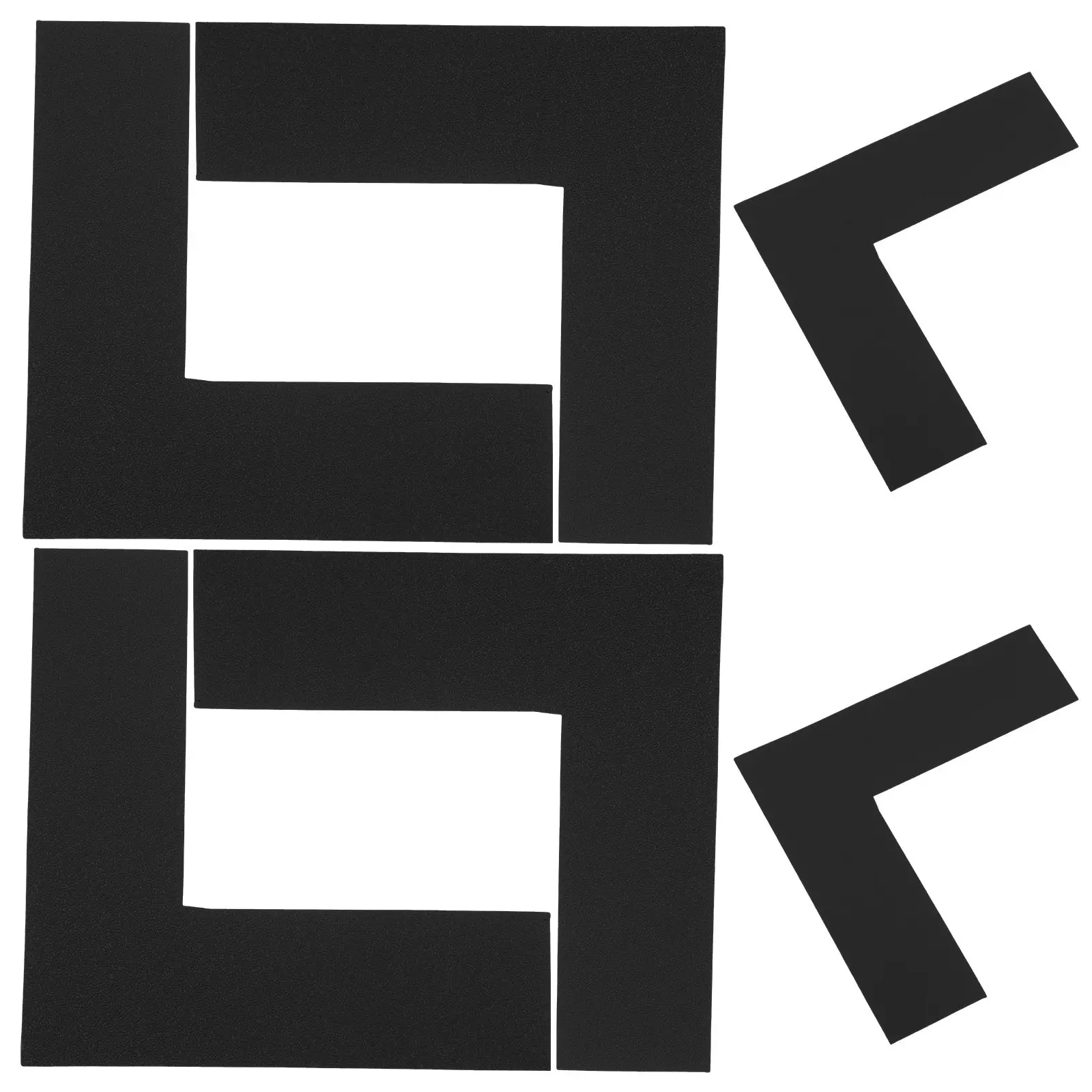 8Pcs Location Marking Corners L Shaped Floor Markers Wear Resistant Anti Slip Warehouse Office Concrete Floor Safety Stickers