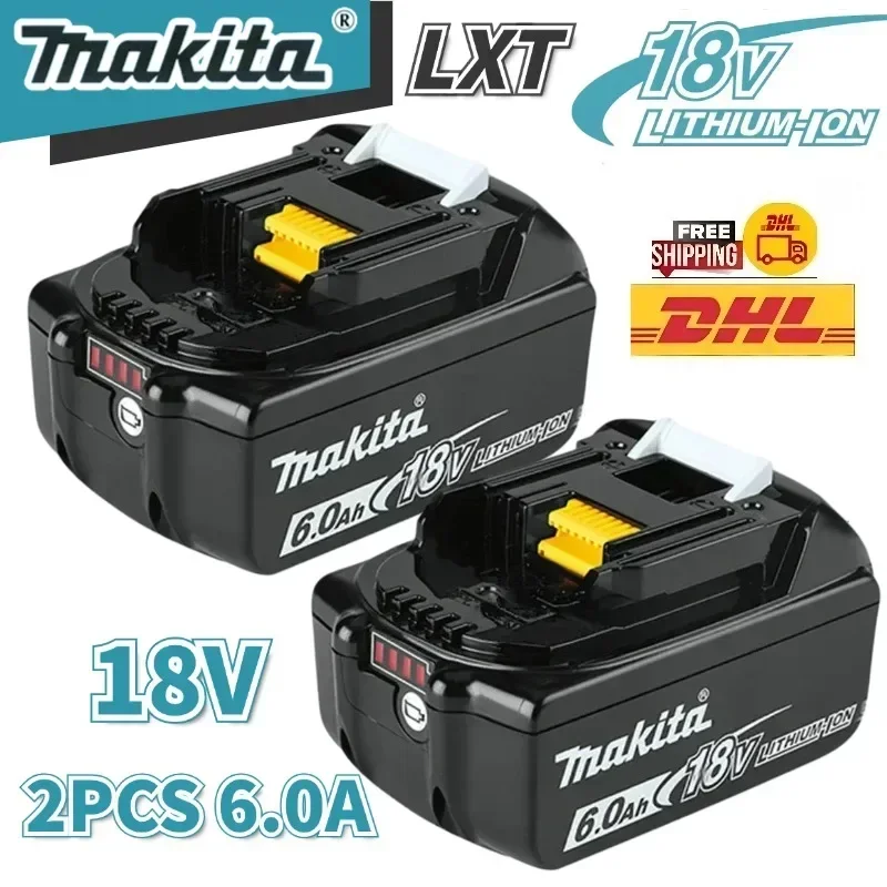 100% Genuine Makita 6Ah/5Ah/3Ah for Makita 18V Battery BL1840 BL1830B BL1850B BL1850 BL1860 BL1815 Replacement Lithium Battery