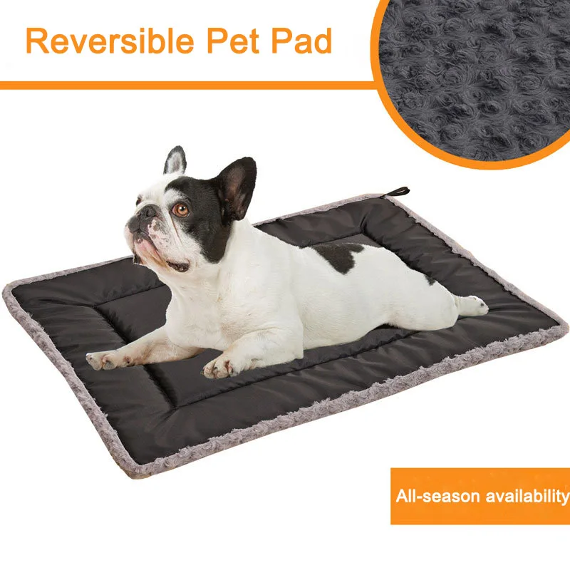 

Reversible Pet Pad Cat Dog Sleeping Mat Cushion Kennel Soft Warm Dog Cage Mat Beds Reusable Puppy Mat for Home Outdoor Car Seat