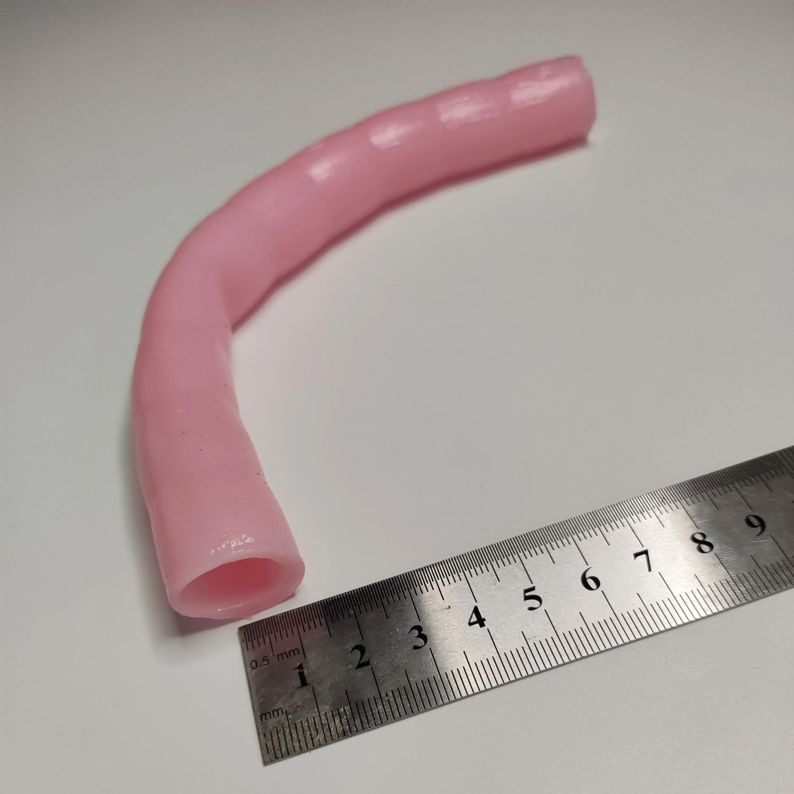 

Surgical general laparoscopy training exercise suture silicone intestinal anastomosis model