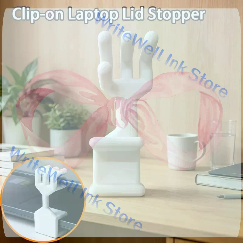 Creative Hand Shaped Laptop Lid Holder Notebook Screen Support Bracket Portable Cooling Elevation Accessory For Office Use