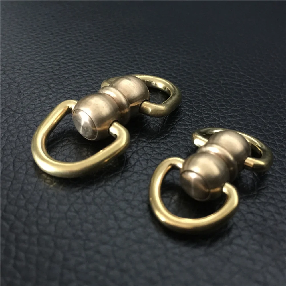 

10pcs Brass Linking Rings Adapter Swivels Bag Accessories Jewelry Repair DIY Craft Keychain Wallet Decorative