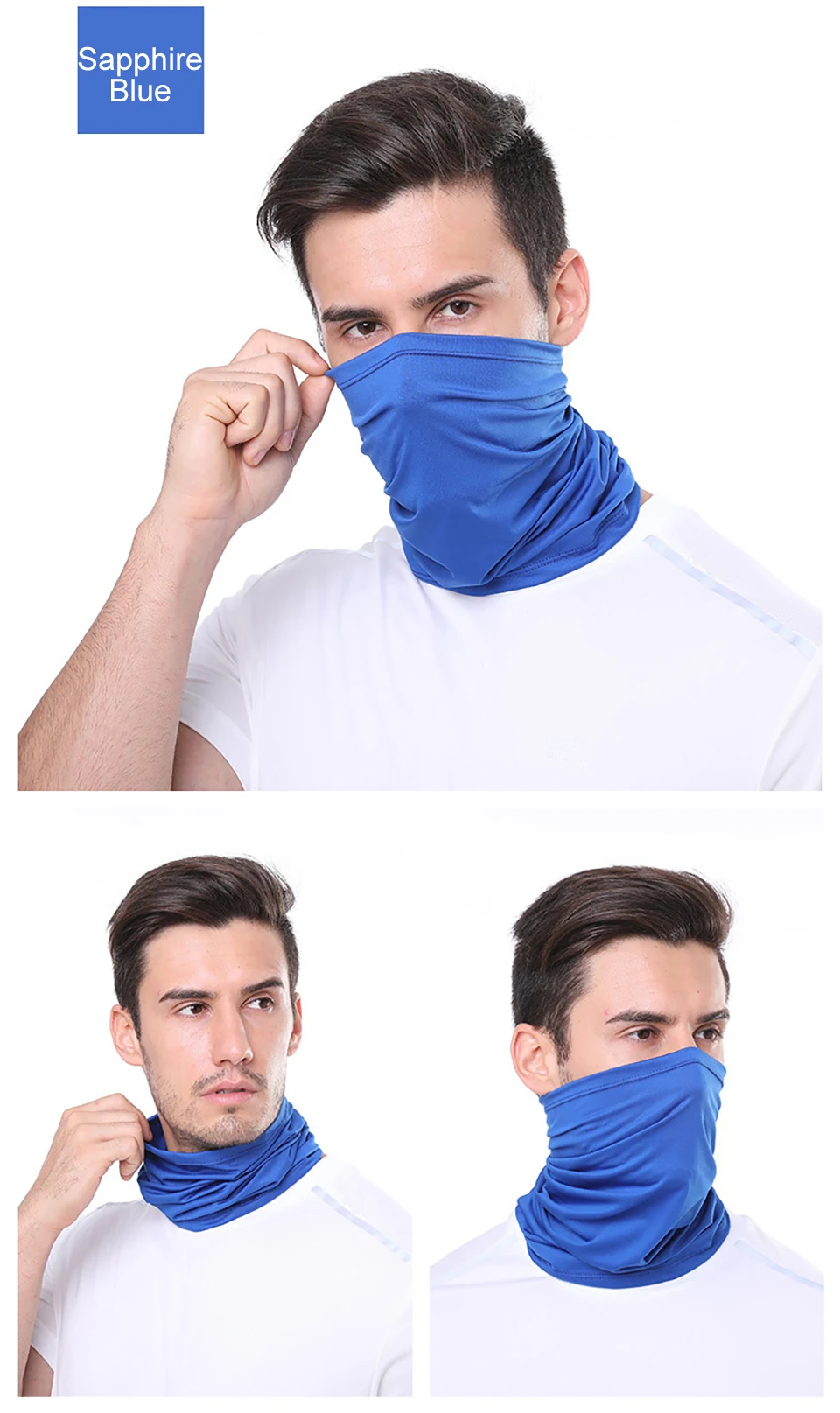 GTUBIKE Eisseiden-Bandana, atmungsaktiver UV-Schutz, Wandern, Gesichtsmaske, Outdoor-Sport, Sonnenschutz, Angeln, Gesichtsbedeckung, Schal – Detail 22