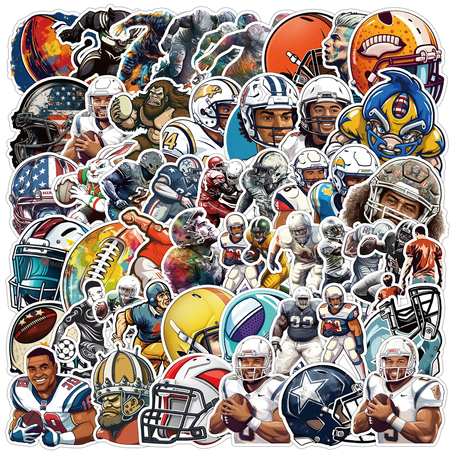 

10/50PCS Cool Football Stickers Sports Cartoon Decals Contest Graffiti DIY Kids Toys Fridge Laptop Phone Guitar Bike Decoration