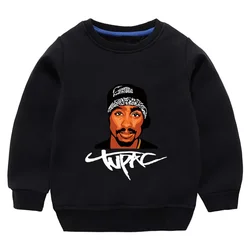 Kids Hoodies Fashion Rapper Tupac Long Sleeve Pullover T Shirts Boys Sweatshirts Toddler Sweatshirt Baby Girls Clothes,KYT287