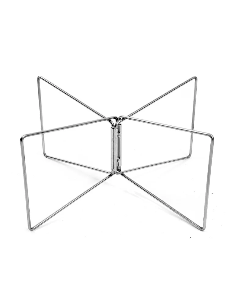 

Camping Foldable Metal Stand Folding Cooler Box Stand Ice Box Stand Iron Storage Box Bracket Outdoor Storage Boxes Shelves