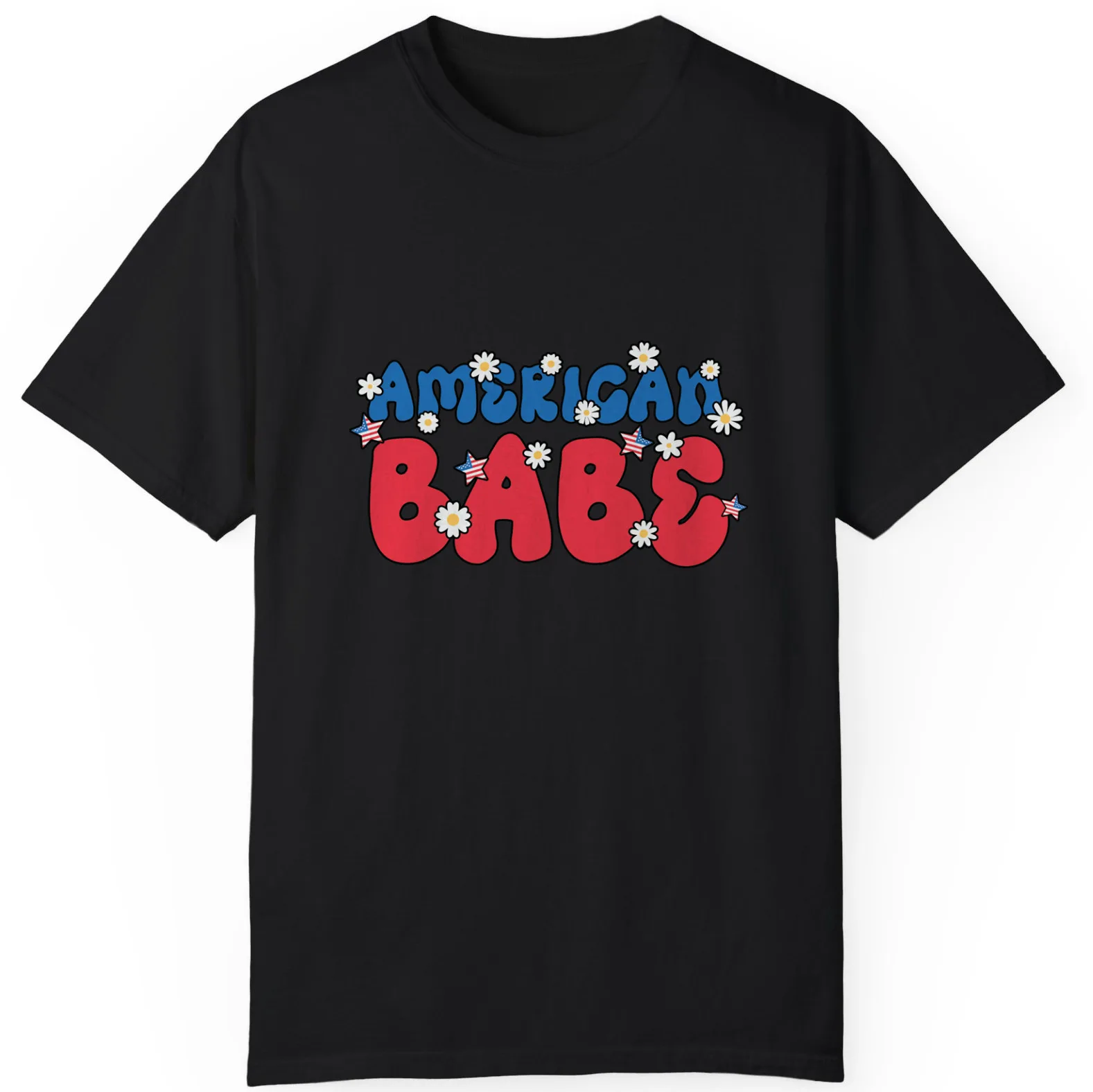 American Babe Patriotic 4th Of July Surprised Present Unisex T-Shirt S-5XL