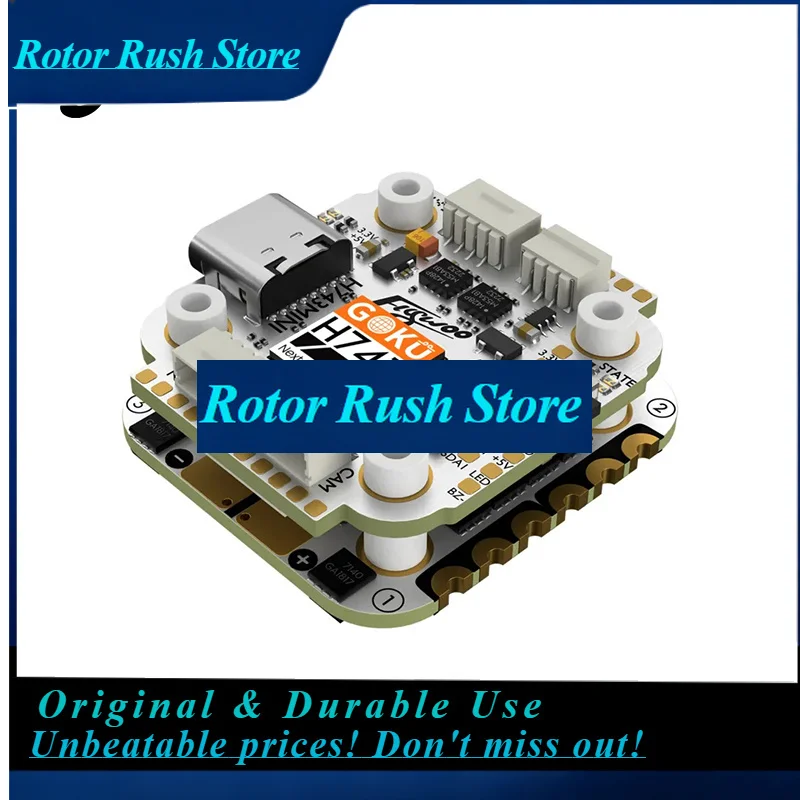 RoRuSFlywoo GOKU H743 PRO Mini 45A 32Bit 128K 20*20 Stack -- Plug&Play O4 / O4 Pro