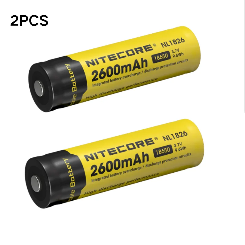 Nitecore NL1826 3.7V 2600mAh 18650  Rechargeable Li-ion battery