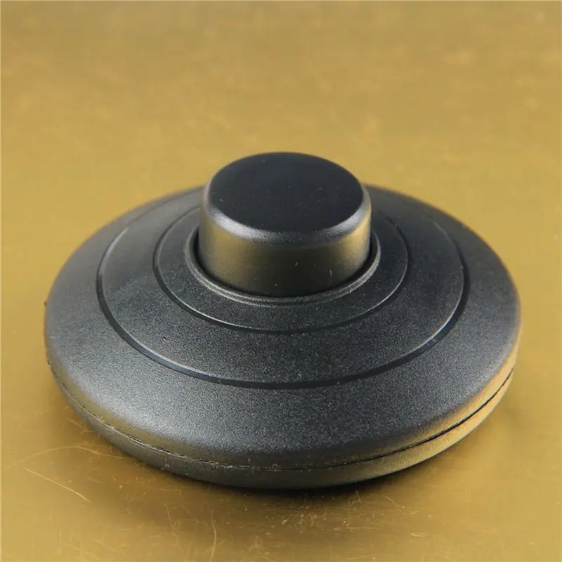 B03C-5Pcs Black In-Line Lamp Foot Switch Push Power Pedal Light Footswitch