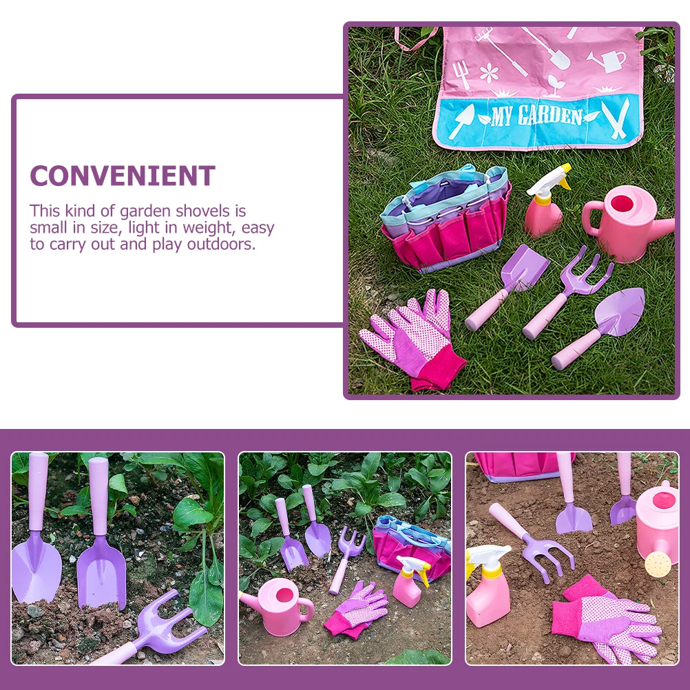 Outils de jardin, jouets de plage pour enfants, râteau de jardinage, creuser des pelles à sable, jouant avec la main