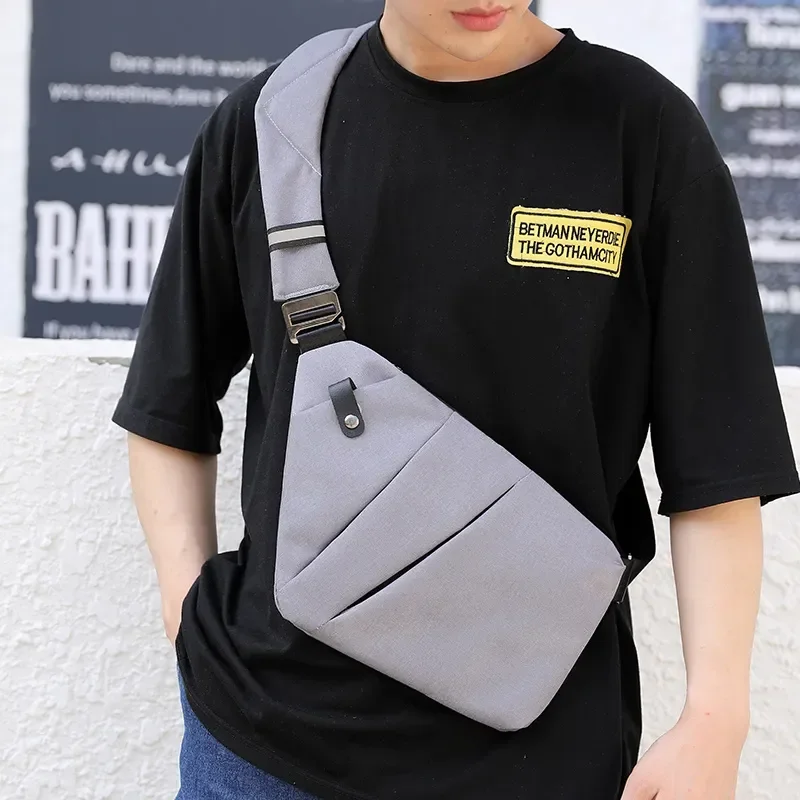 

Boy Male Bag Chest One Anti-theft Travel Fengdong Bag For Shoulder Men Bags Cross Body Mini Small Sports Sling Ultra Bag Thin