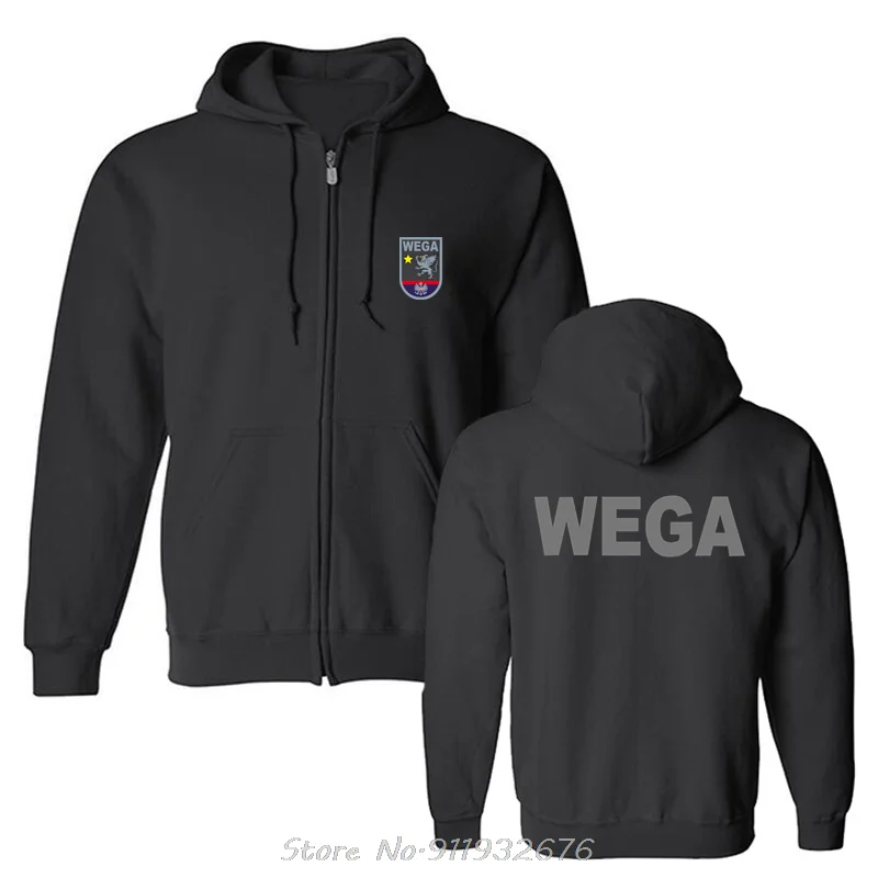 WEGA - Wien harajucko Hoodie للرجال ، كنزة رياضية أنيقة ، هودي ، Alarmabteilung ، Austria Polizei