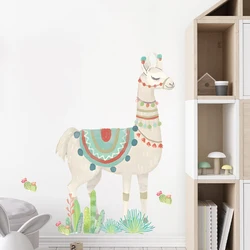 Naklejki ścienne Cartoon Cute Horse Animal Zdejmowane do sypialni Pokój dzienny Naklejki ścienne do dekoracji pokoju dziecięcego