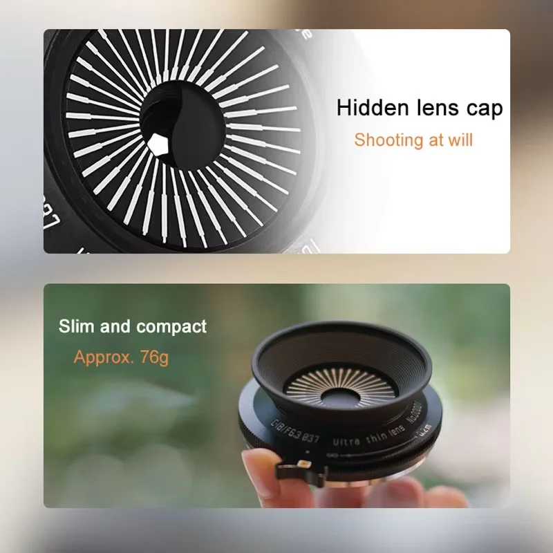 SGimage 18 مللي متر F6.3 APS-C رقيقة جدا فطيرة دليل رئيس عدسة لسوني E Fujifilm FX نيكون Z مايكرو 4/3 MFT جبل الكاميرا