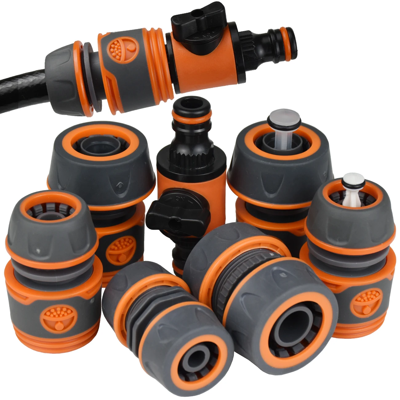 

KESLA 2 шт. 1/2" 3/4" Переходник для садового шланга 16 мм, быстроразъемный соединитель-заглушка, муфта для ирригационных трубок, удлинитель для ремонта