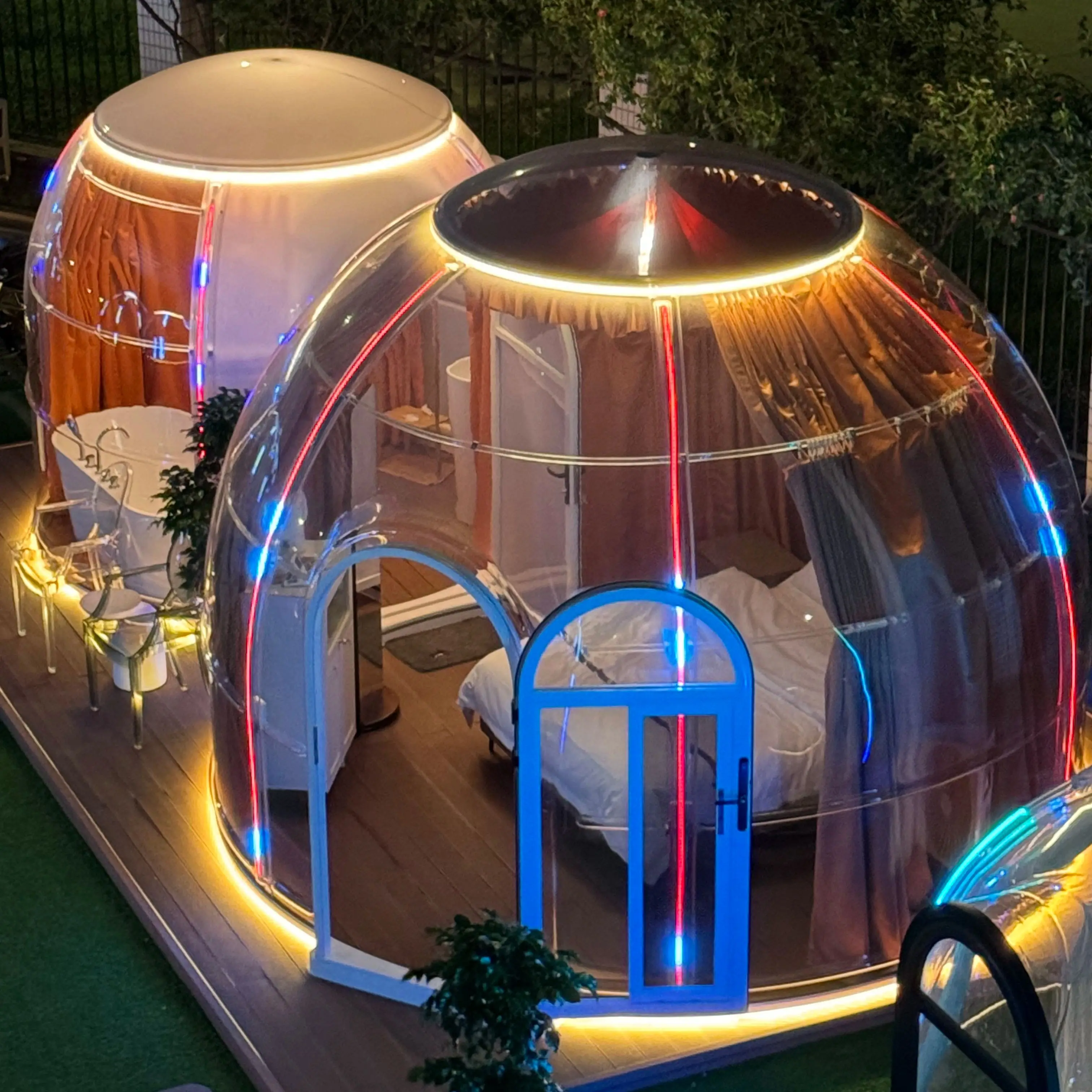 Outdoor Camping And Glamping - Açık Hava Şeffaf Yıldızlı Gökyüzü Kubbe