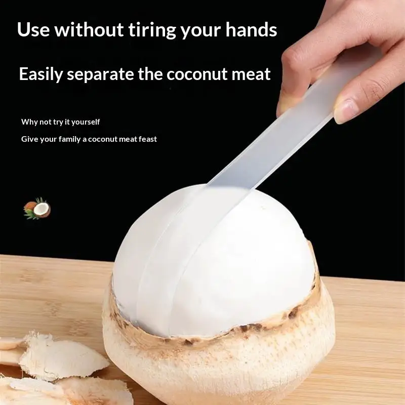 Plastic Coconut Opener Meat Removal Knife 2/5Pcs Sturdy Long Handle Kitchen Gadget For Soft Coconut Flesh