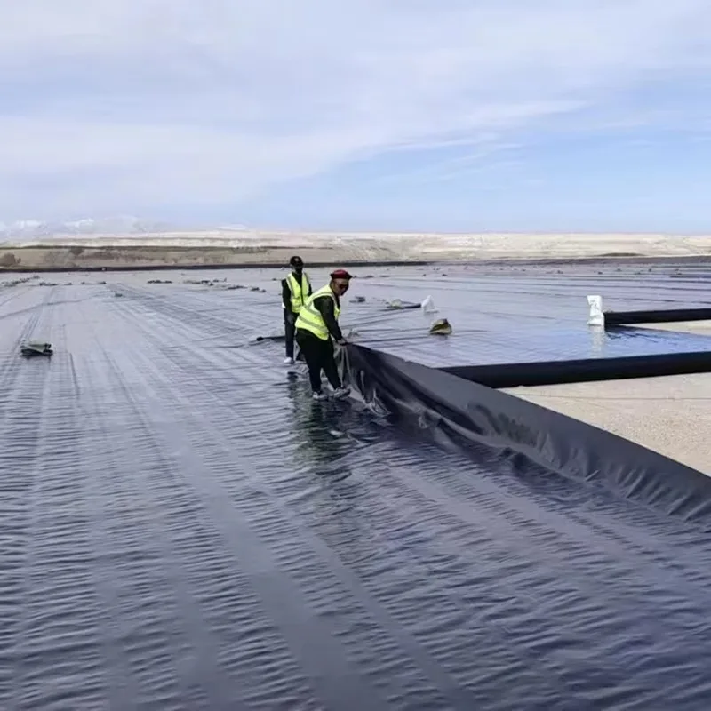 Customized HDPE Geomembrane Waterproof Liner for Biogas Pond Reservoir Landfill Mining and Civil Engineering Projects