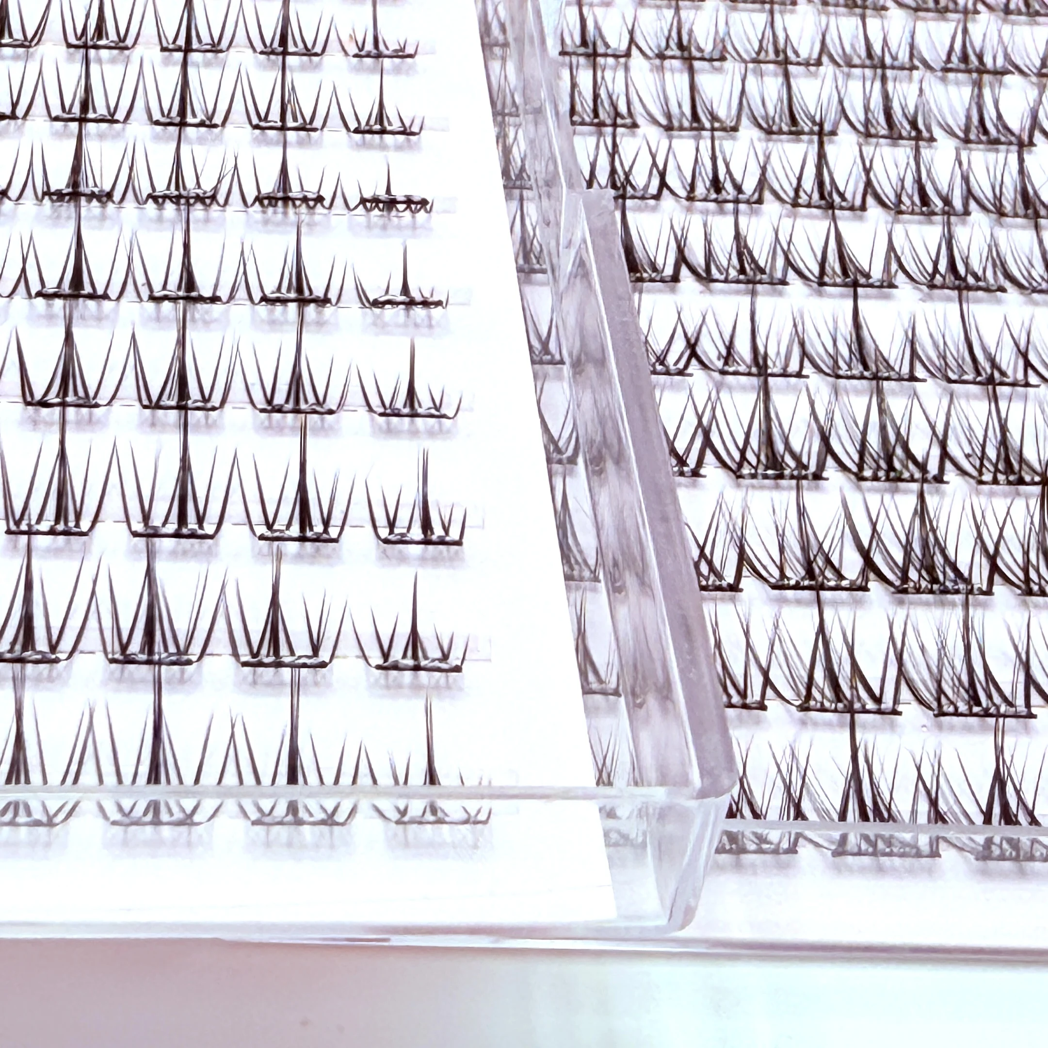 Cluster per ciglia individuali autoadesive facili dall'aspetto naturale per principianti, senza colla