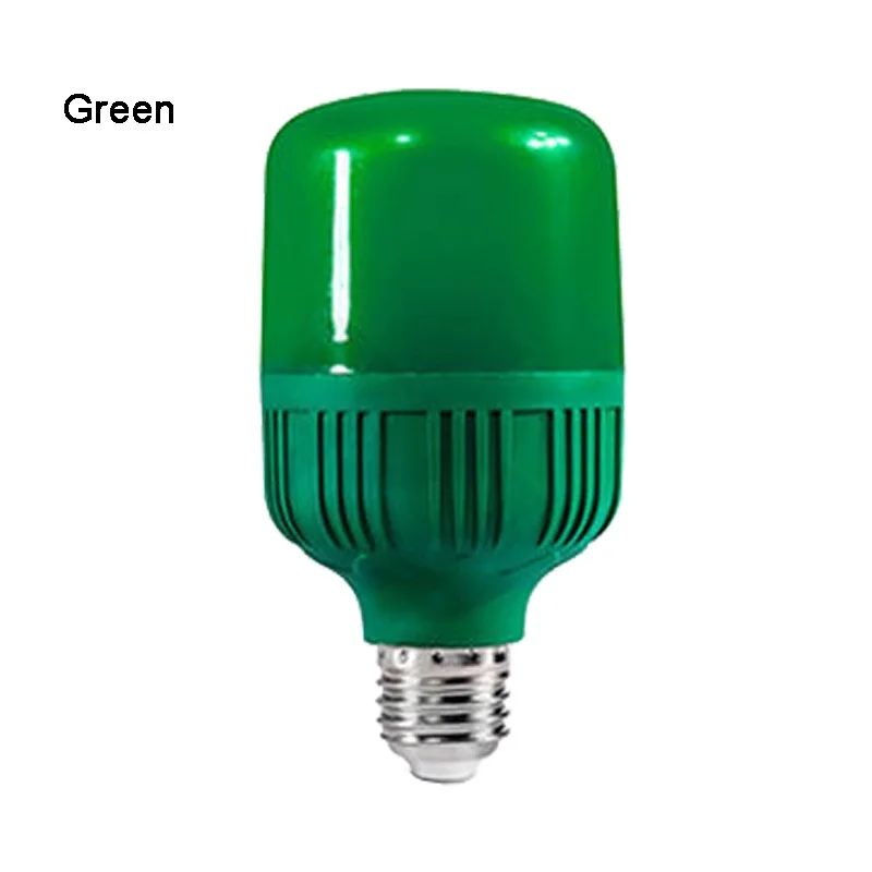 Green Blue Yellow High Power LED Bulb Lamp E27 220V 5W 10W 15W 20W 30W High Brightness Spotlight