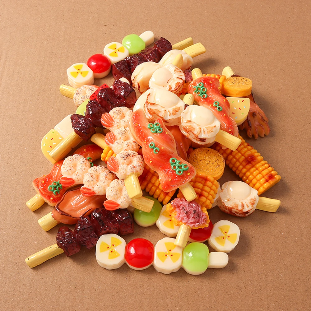 4 ชิ้นจำลองอาหารบาร์บีคิวชาร์ม - Embellishments For Scrapbooking บทวิจารณ์และราคา