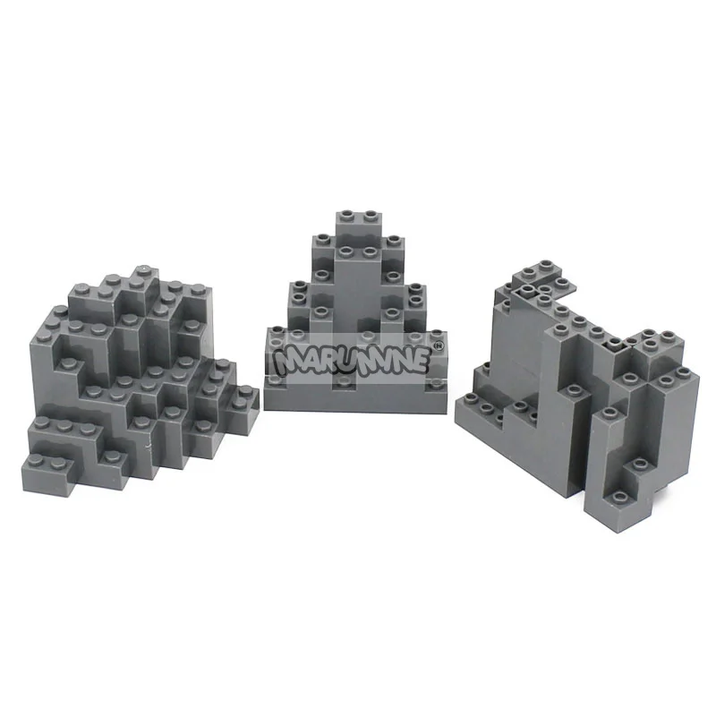 Marumine mountain bottom 4x10x6 acessórios 6082 construção moc tijolos kit modelo peças de construção brinquedos educativos para crianças