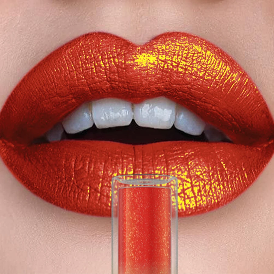 1PC Metallic Bold Intense Glitter Lip Glaze High Pigment Lip Tint Shiny Korean Makeup Waterproof Lip Senior Cosmetics Gifts