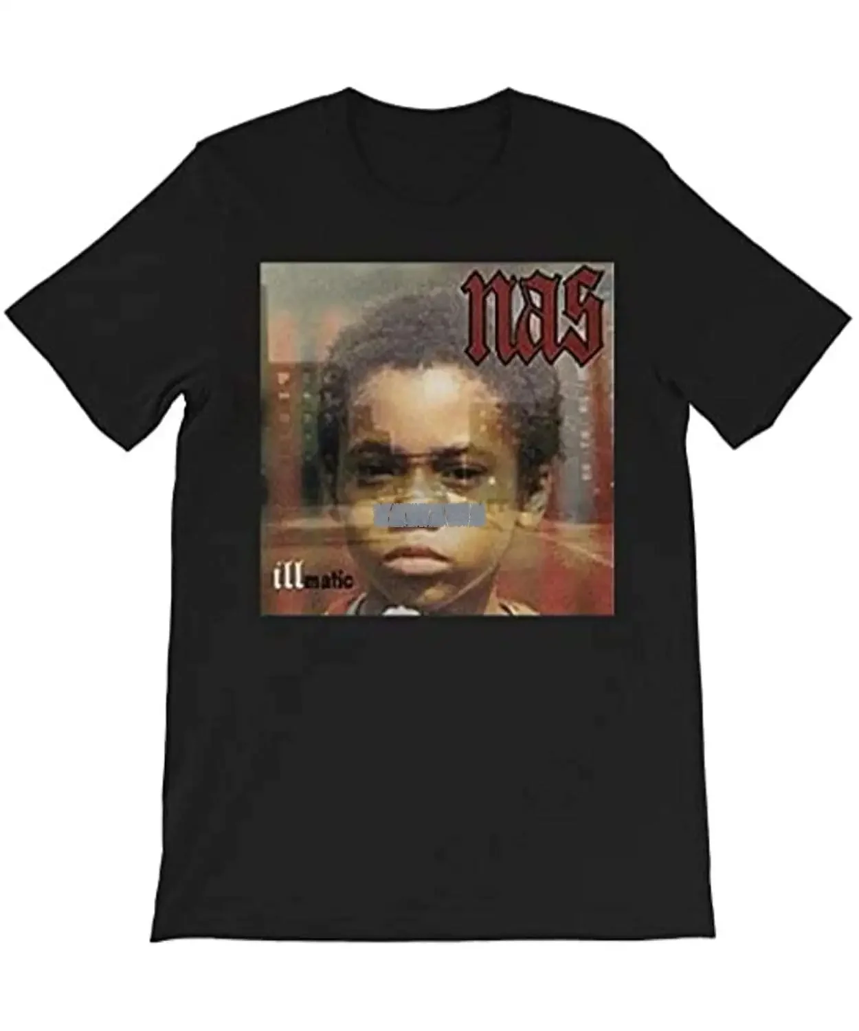 Пользовательский альбом NAS Illmatic, Обложка, хип-хоп, графический teeShirt, подарок для мужчин, женщин, девочек, унисекс, цвет черный