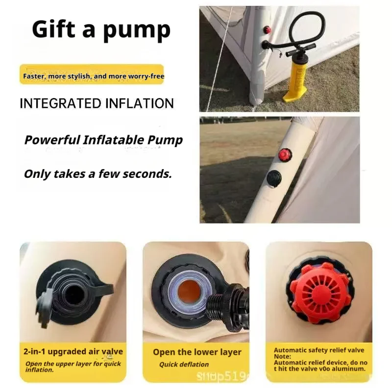 5㎡ Luxury Outdoor Air Tent Cam - Outdoor Camping Automatic Quick Opening Tent 评论和价格