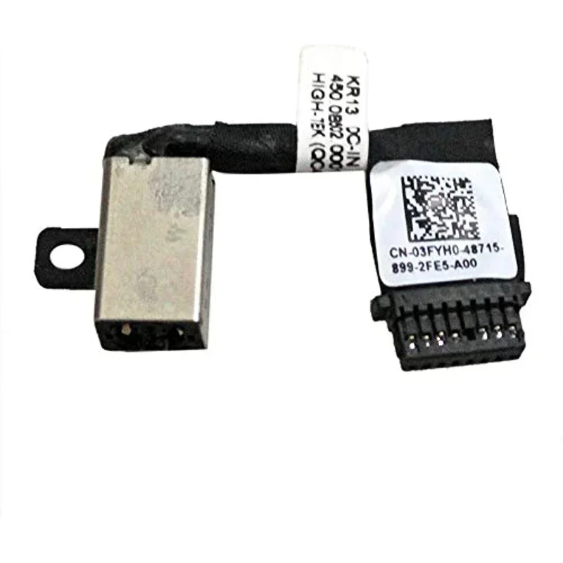 

DC Power Jack with Cable Socket Plug Connector Port for Dell Inspiron 13 7370 7373 3FYH0 03FYH0 450.0B502 0001 P83G P83G001