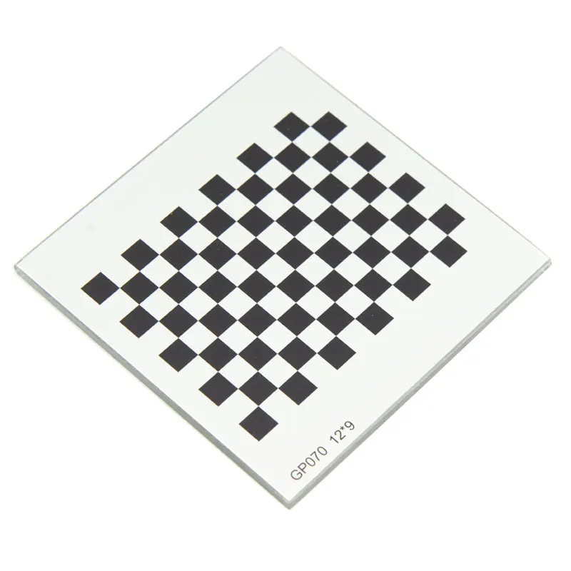 12x9 Optical Float Glass Visual Optics Correction Board Alumina Checkboard Calibration Target Plate Diffuse Reflect Opacity Grid
