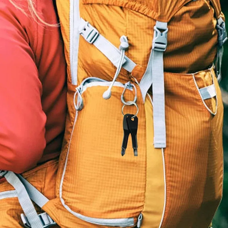 Não em estoque. fora do estoque.. Conjunto de chave de fenda de chaveiro Conjunto de chave de fenda 2 em 1 com cabeça chata e broca Phillips prático multi para