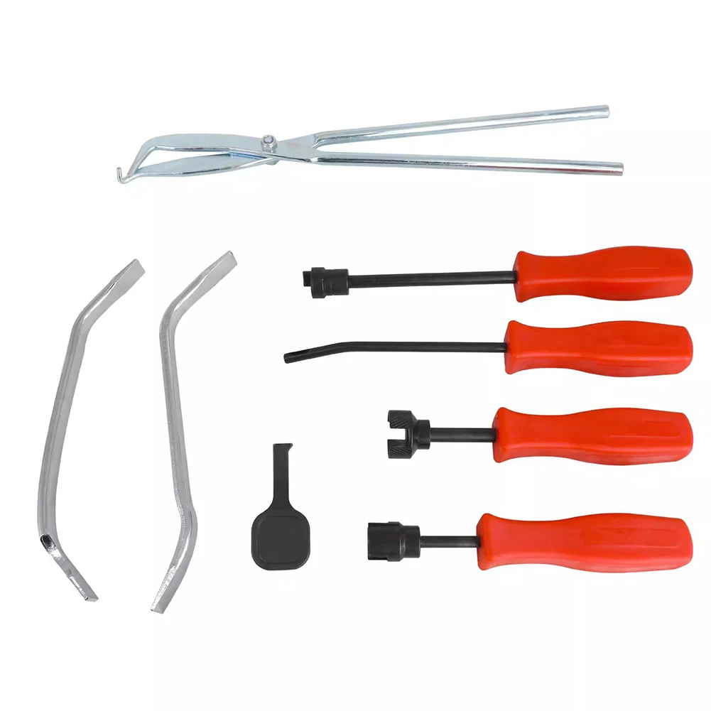 

8 шт., набор инструментов для тормозного суппорта и барабанного тормоза, фиксаторы тормозной пружины, съемники компрессоров, тормозной инструмент для ремонта автомобиля, обслуживание