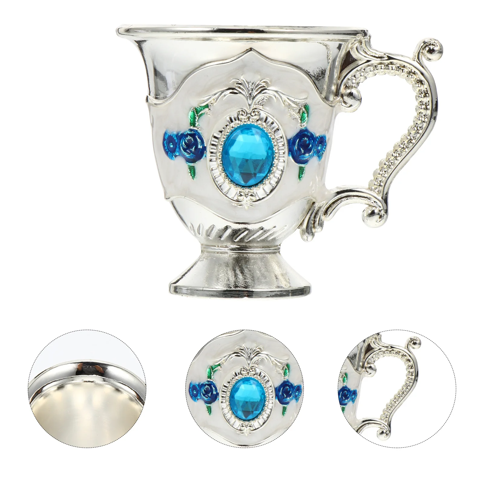 1 قطعة كوب ريترو ستايل التصميم الأوروبي حاوية المشروبات الإبداعية للمنزل بار القهوة الشاي النبيذ استخدام كوب شرب سبائك الزنك #4