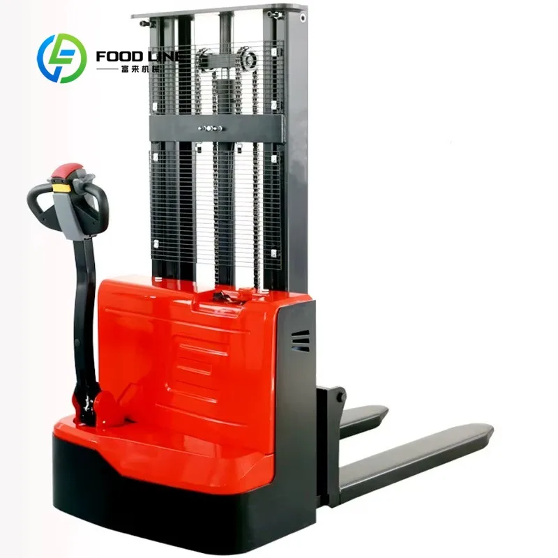 Custom electric stacker pallet stacking equipment reinforced mast structure logistics depot material handling solution