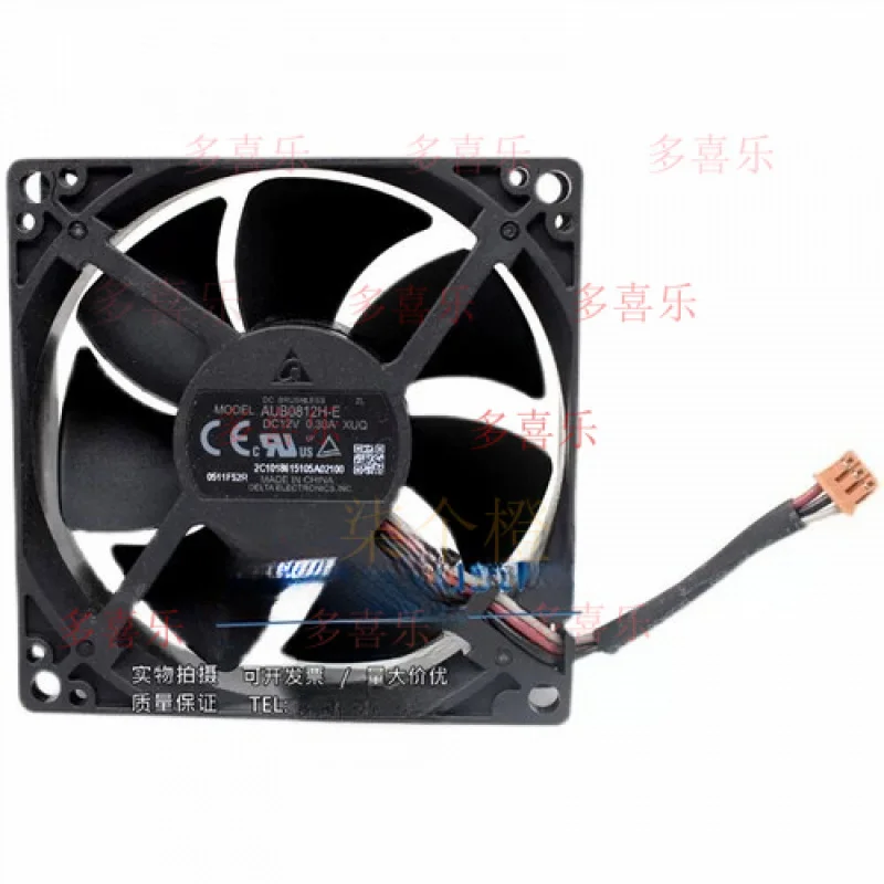 ZMZM     1/piece NEW  AUB0812H-E 3-wire DC12V 0.30A 8025 8CM  for Delta Projector Cooling Fan