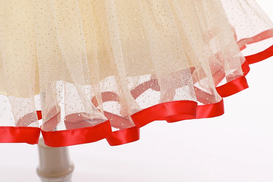 Schneewittchen-Prinzessinnenkleid für Mädchen, blaues Samt-Mieder mit beigem Tüllrock, Spitzenapplikationen für Halloween, Geburtstagsfeier, Cosplay – Detail 11