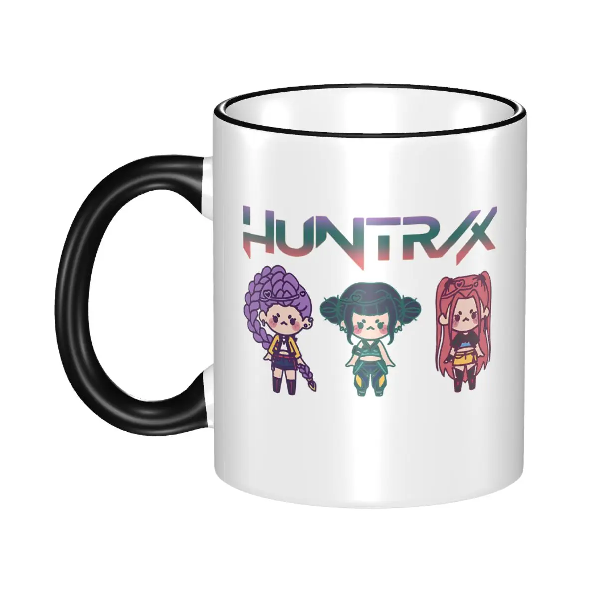 

Kawaii Kpop Demon Hunters Huntrix Zoey Rumi Mira Coffee Cup Office Mug