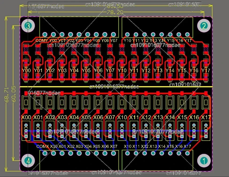 PLC Debugging Simulation Board 16 Input/output Test Board Button Toggle Switch Switch Learning Module