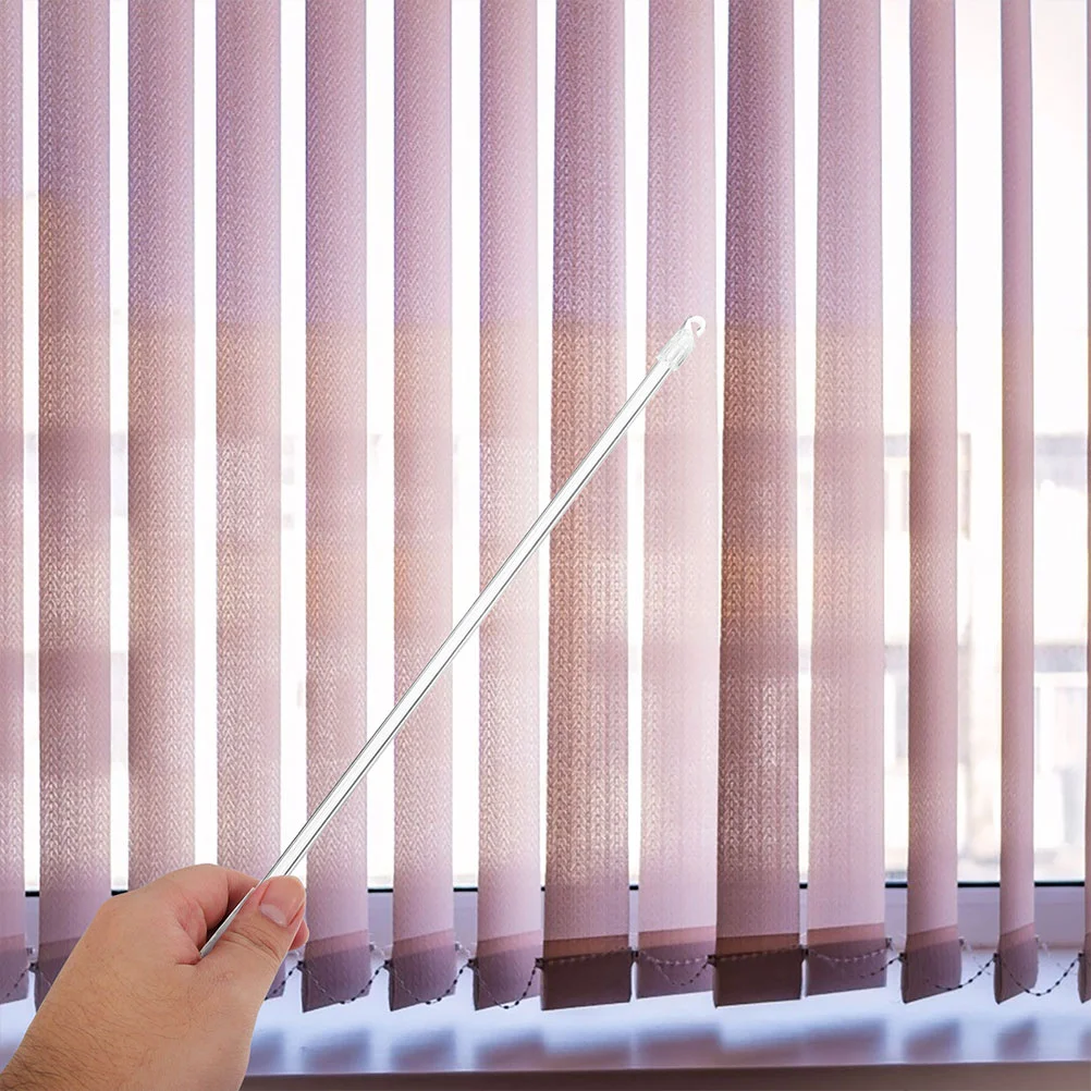 2 Pcs Venetian Blind Rotor Window Tilt Rod Curtain Wand Curtains Rods Pull for Drapes Drapery Aluminum Alloy