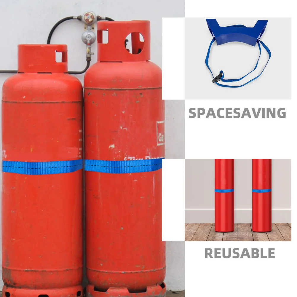 2Pcs Universal Gas Cylinder Bracket Holder Gas Bottle Rack For For Home Garage Welder 40L Tanks Adjustable Propane