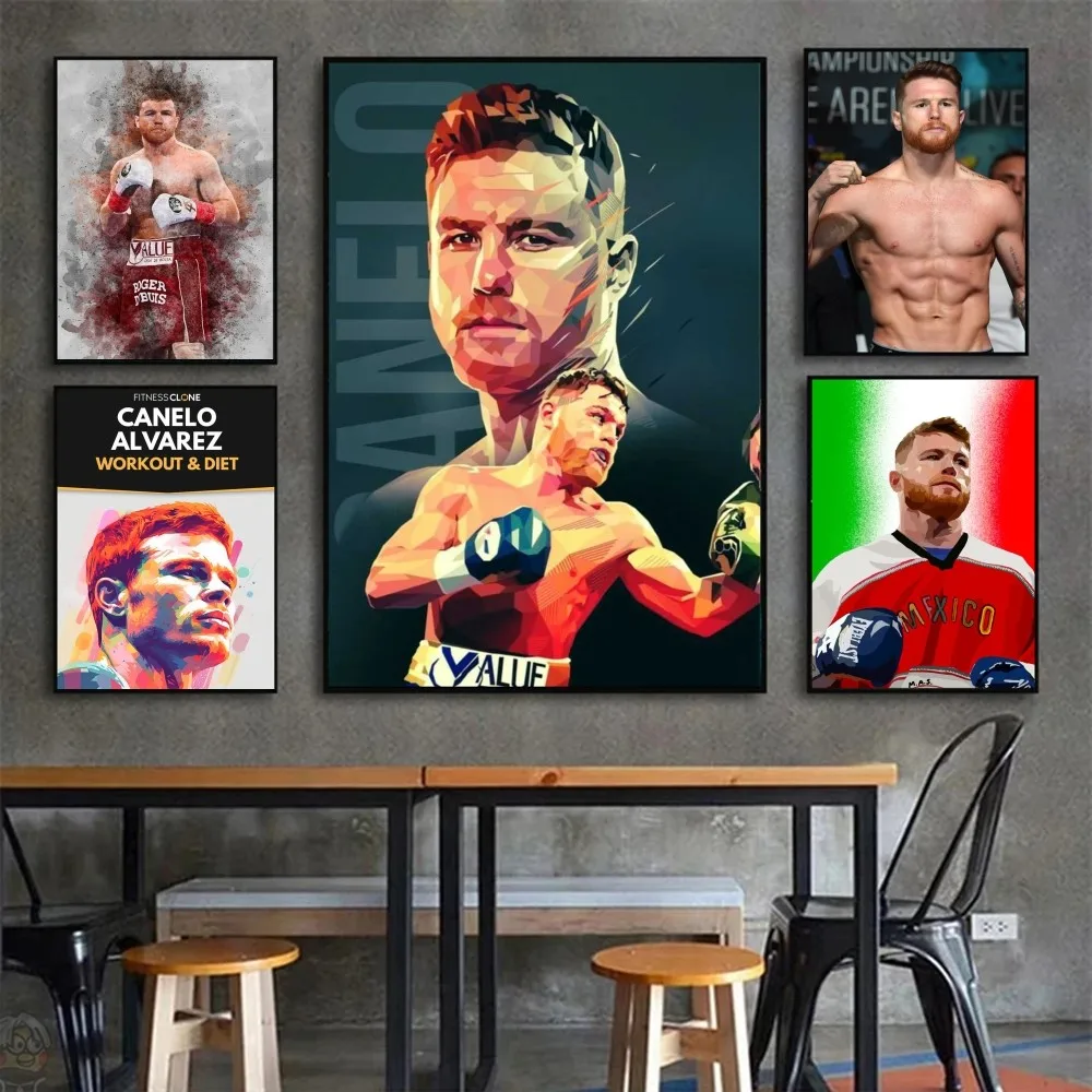 Canelo Alvarez Boxer Poster Wall Art Home Decor Room Decor Digital Painting Living Room Restaurant Kitchen Art