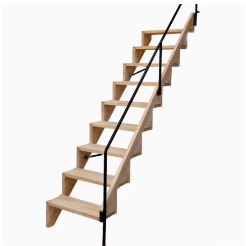 Household folding stairs wall storage ladder attic invisible ladder Tiktok stairs custom stairs staircase