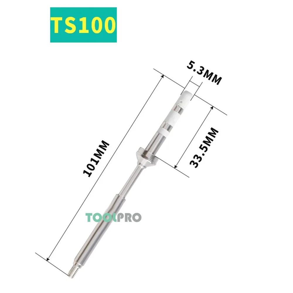 TS100 Hot Melt Nozzle Head 3D Printer Accessory  Hot Melt Soldering Iron Accessory Embedding Brass Implant Machine