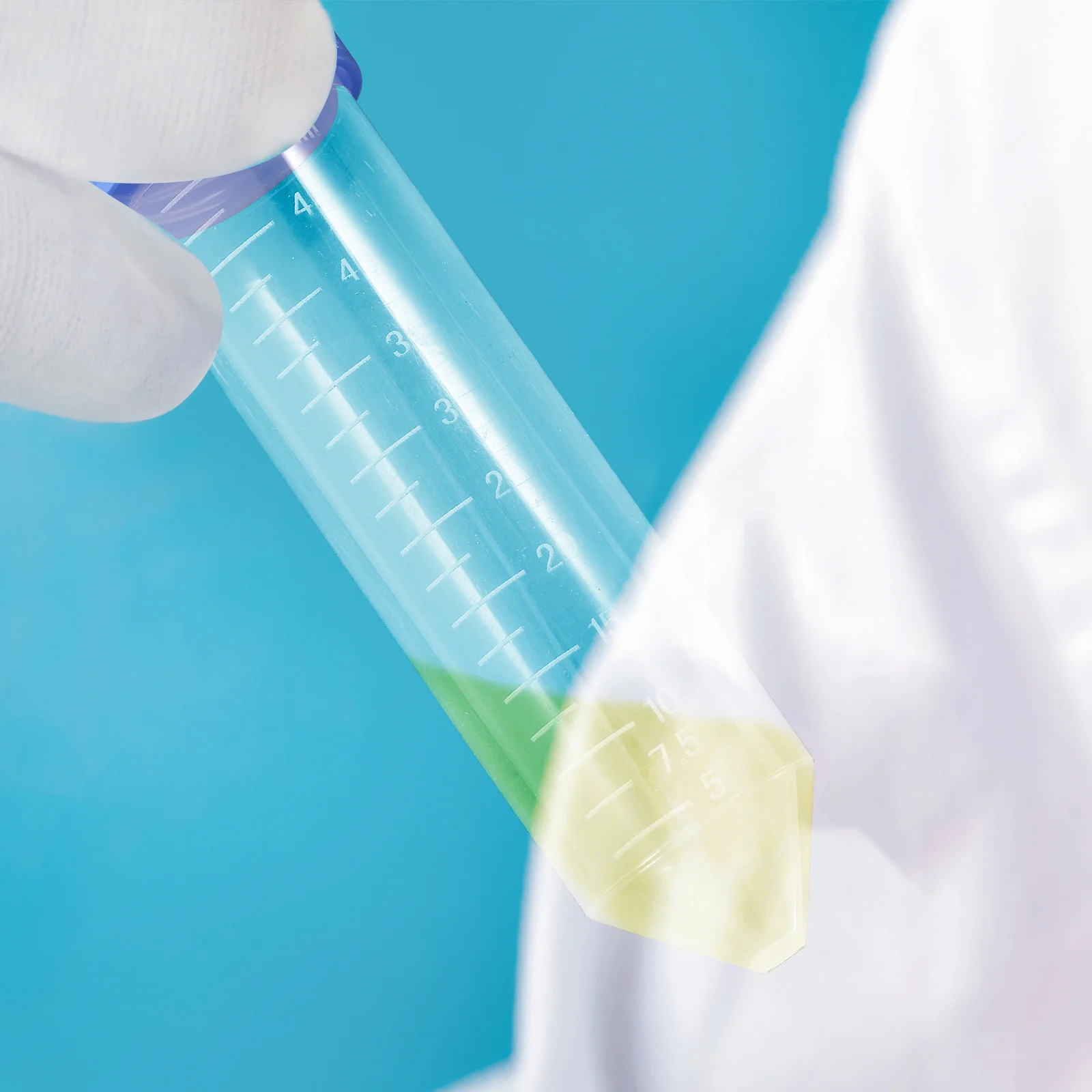 

25 pcs Tubes 50Ml Clear Plastic Screw Cap Tight Seal For Liquid Sample Storage Laboratory Research Lab Supplies