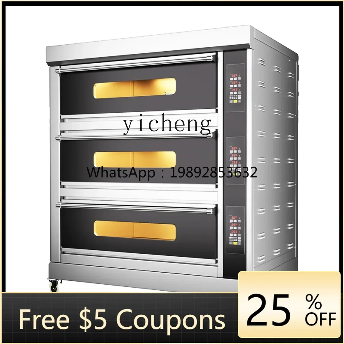 ABB   electric oven commercial electric heating gas large capacity oven one layer bread baking oven